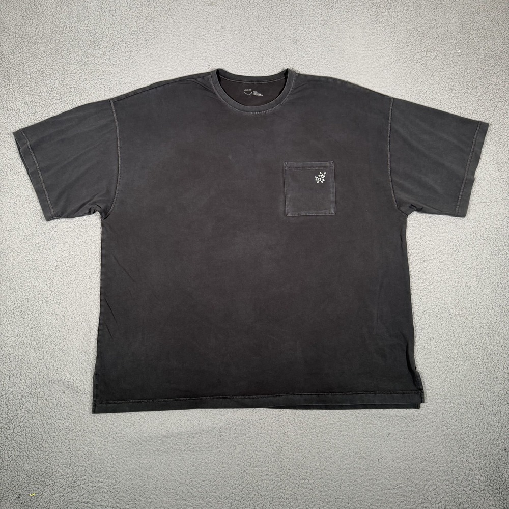 Aerie Shirt Mens XL Gray Oversized Pocket Tee Stretch Casual Preppy Logo Lounge